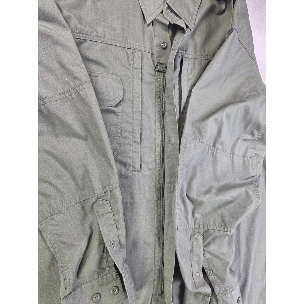 Propper Tactical Duty Shirt Mens Large Regular OD Green Long Sleeve Ripstop... - Picture 3 of 10